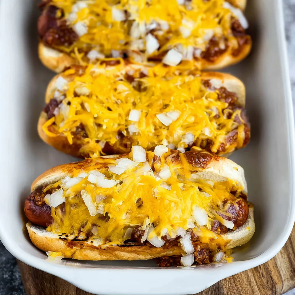Homemade Cincinnati Chili Dogs