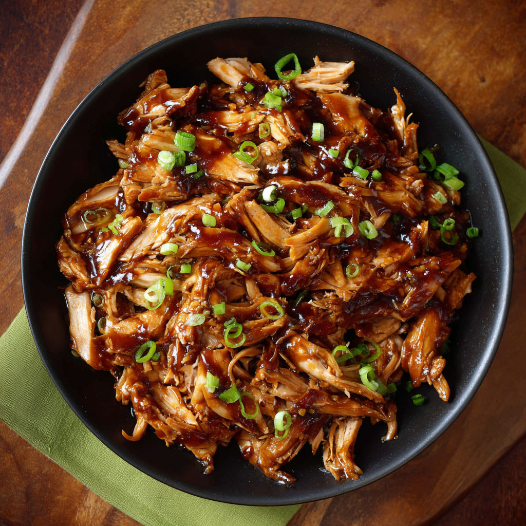 A black bowl filled with chicken and vegetables.