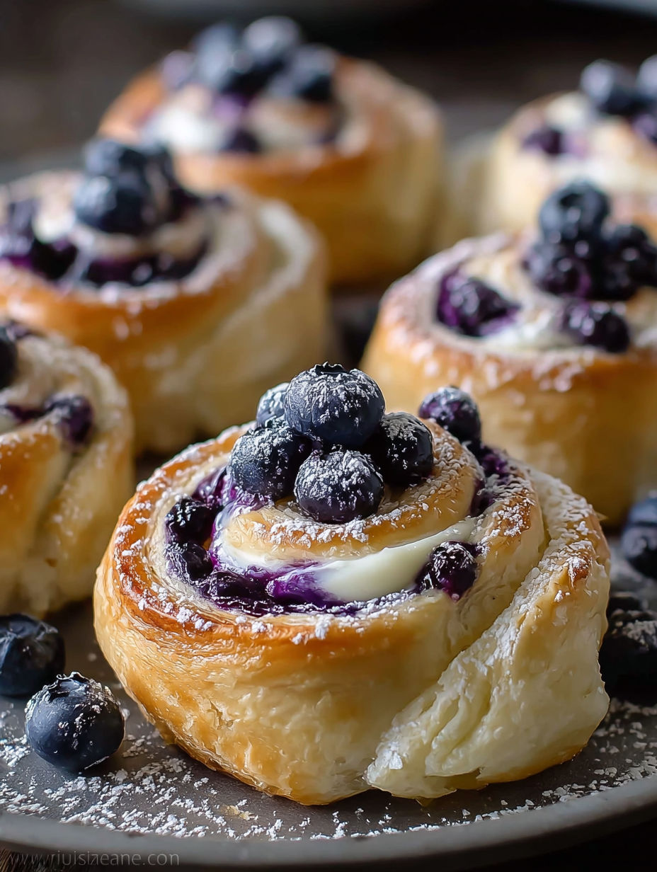 Blueberry Cheesecake Rolls.