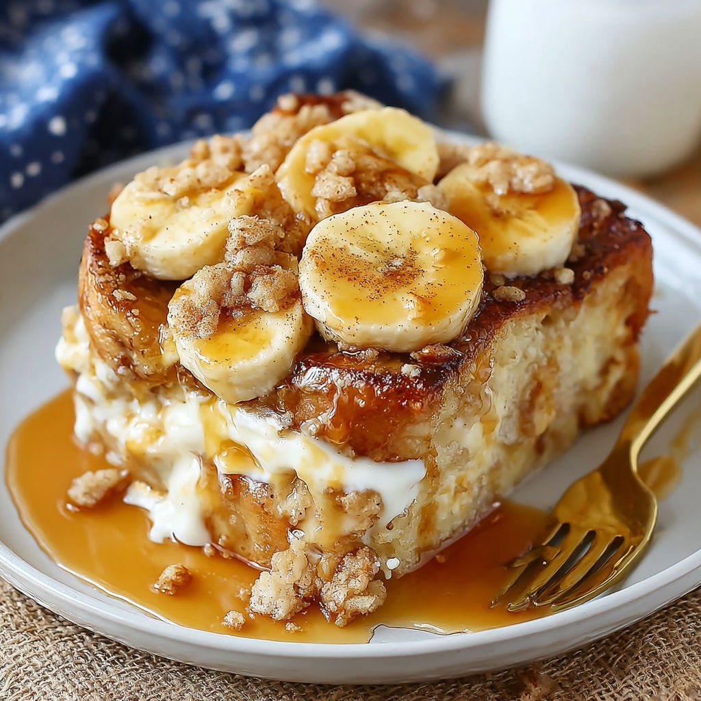 A plate of banana toast with a fork on the side.