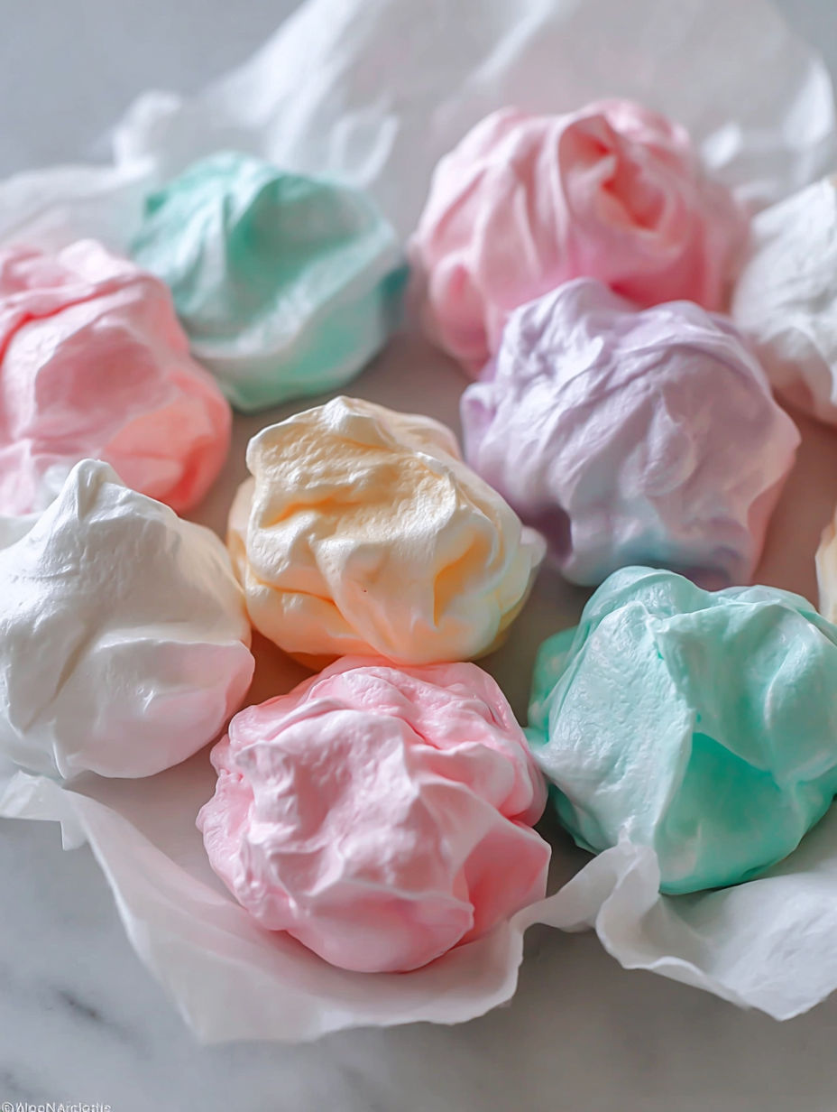 A pile of colorful desserts.