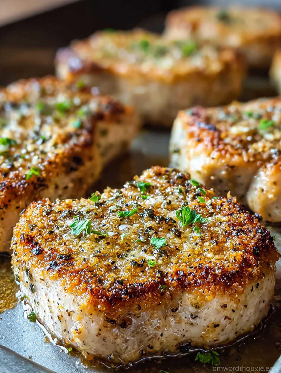 Parmesan Baked Pork Chops.