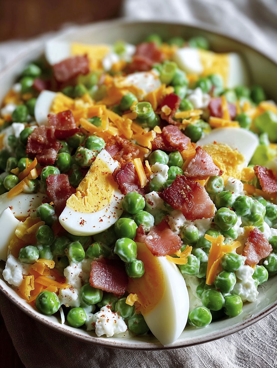 A bowl of Southern Pea Salad Classic.