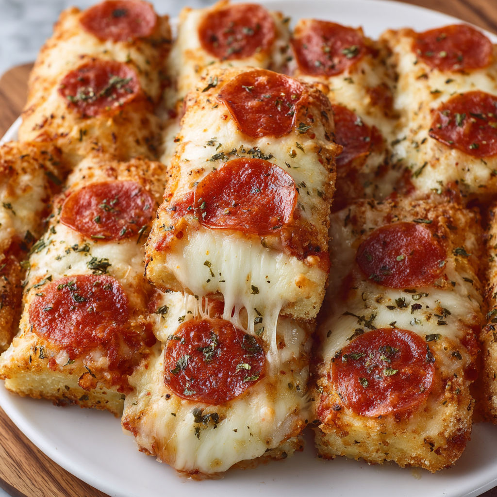 A plate of stuffed crust pizza snacks.