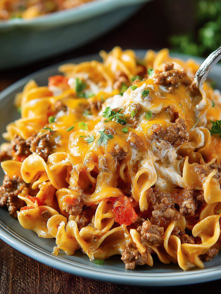 A plate of food with a fork on it.