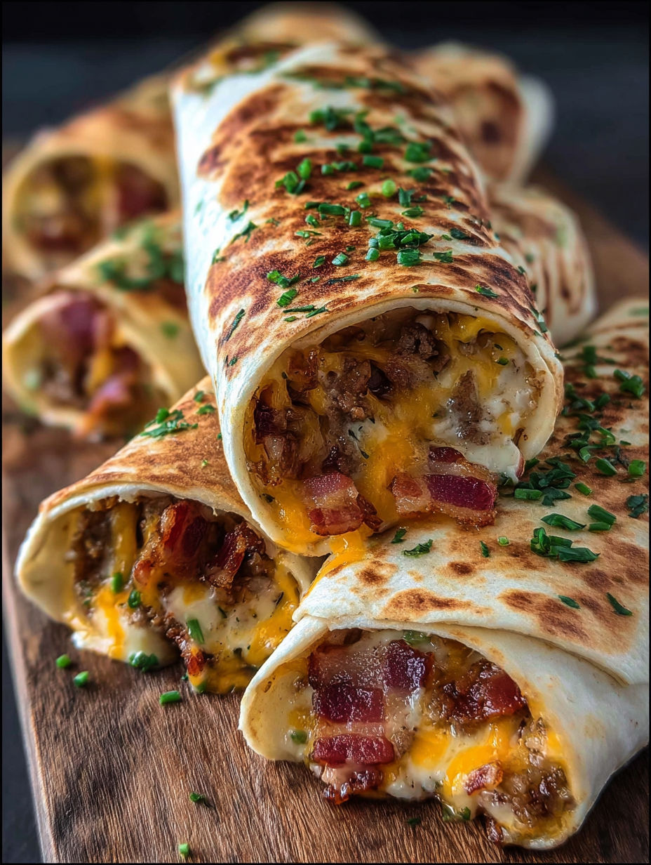 A plate of garlic butter bacon cheeseburgers.
