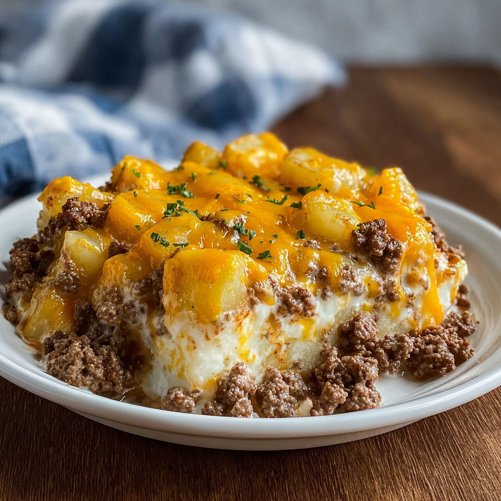 A plate of food with a yellow sauce on top.