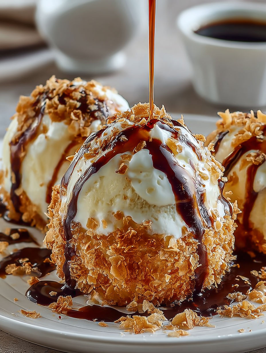 Fried ice cream delight.
