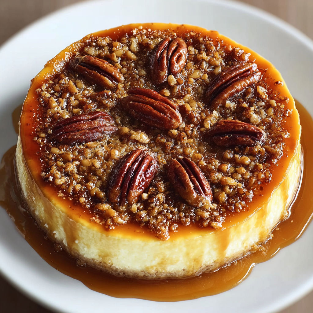 A slice of caramel pecan cake.
