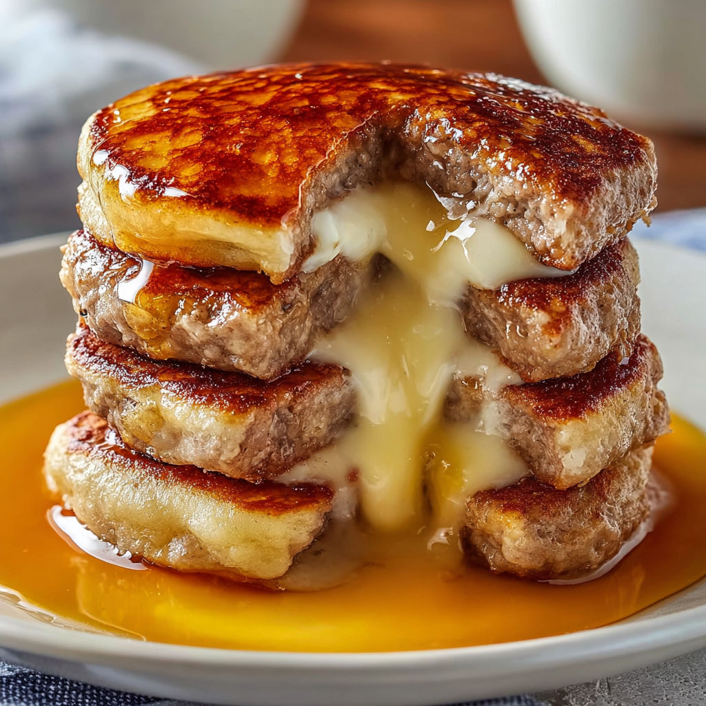 Sausage Dipped Pancakes Delight.