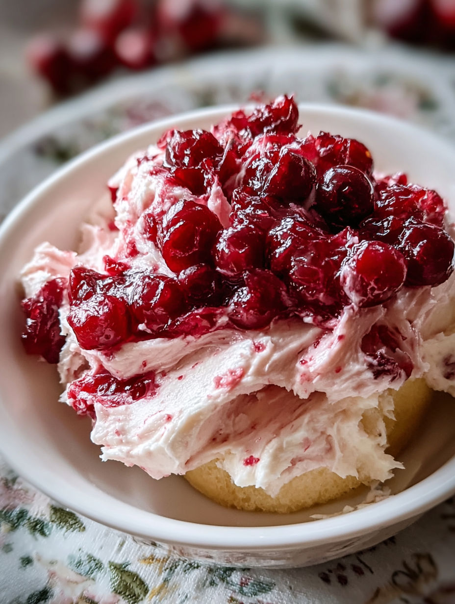 A bowl of Christmas Cranberry Honey Butter.