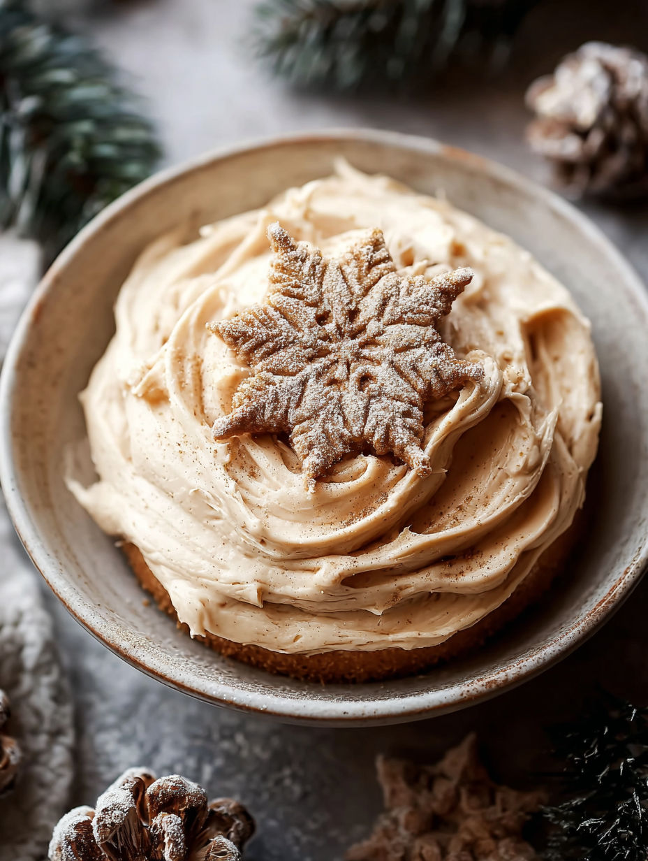 A cake with a star shaped decoration on top.