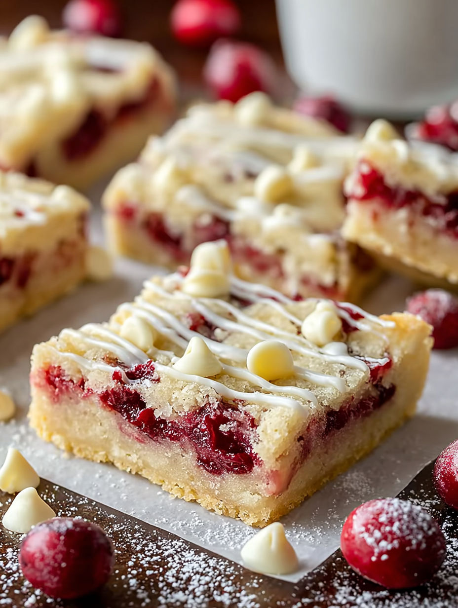 A close up of a dessert with white icing and cherries.