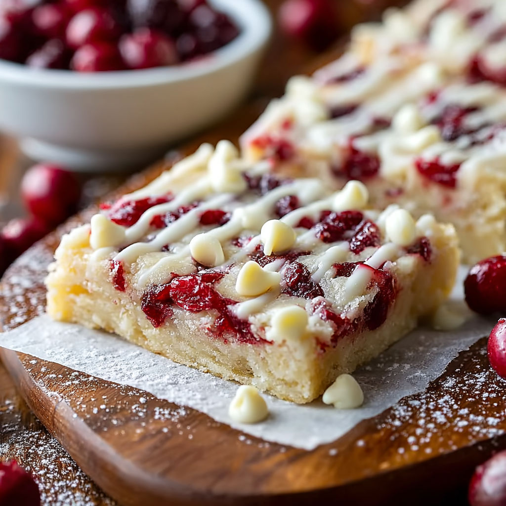 A slice of Christmas Cherry Bars.