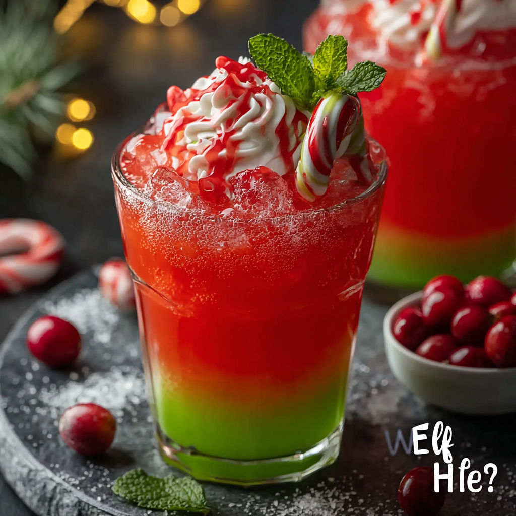 A glass of Elf Juice Recipe.