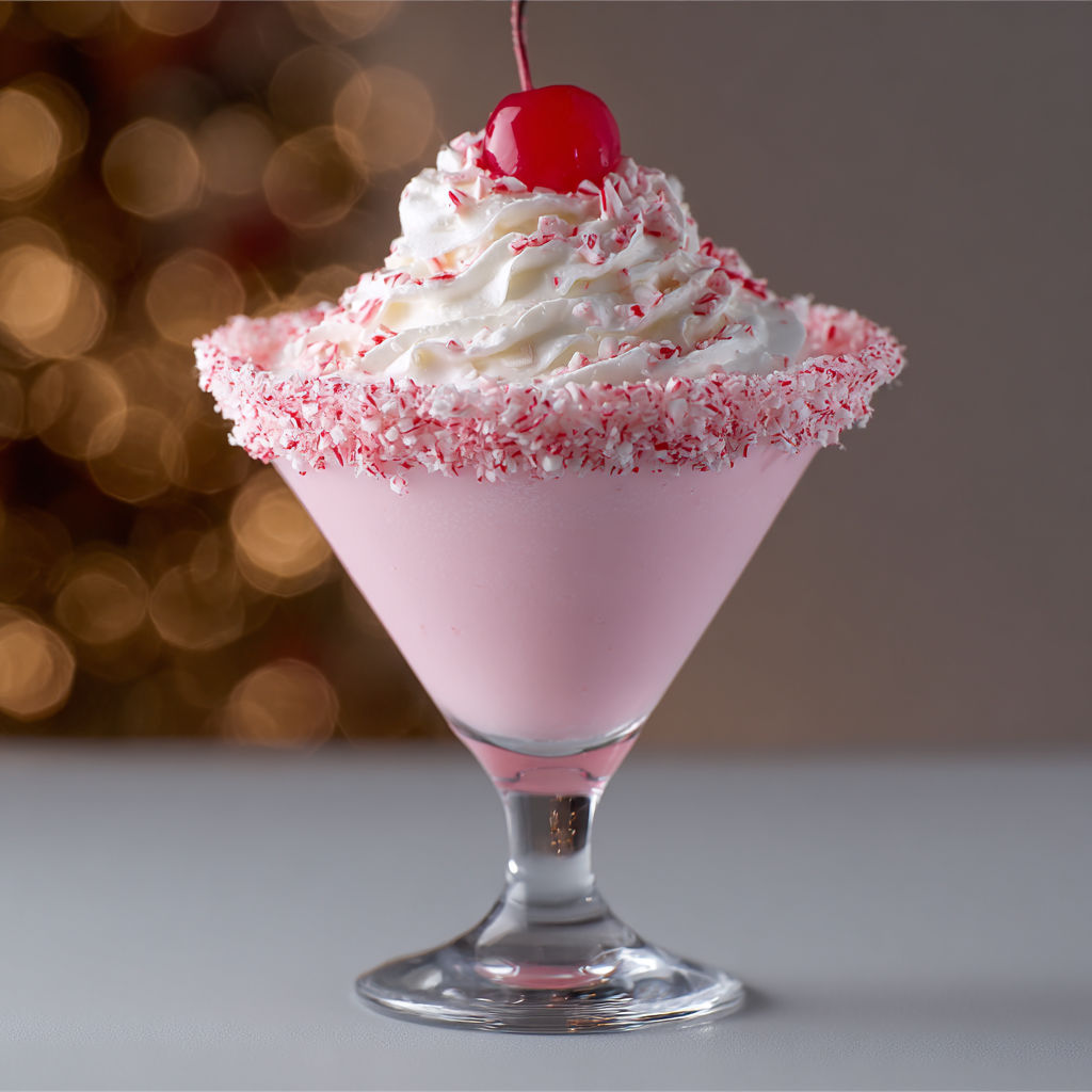 A glass of Santa Baby Cocktail.