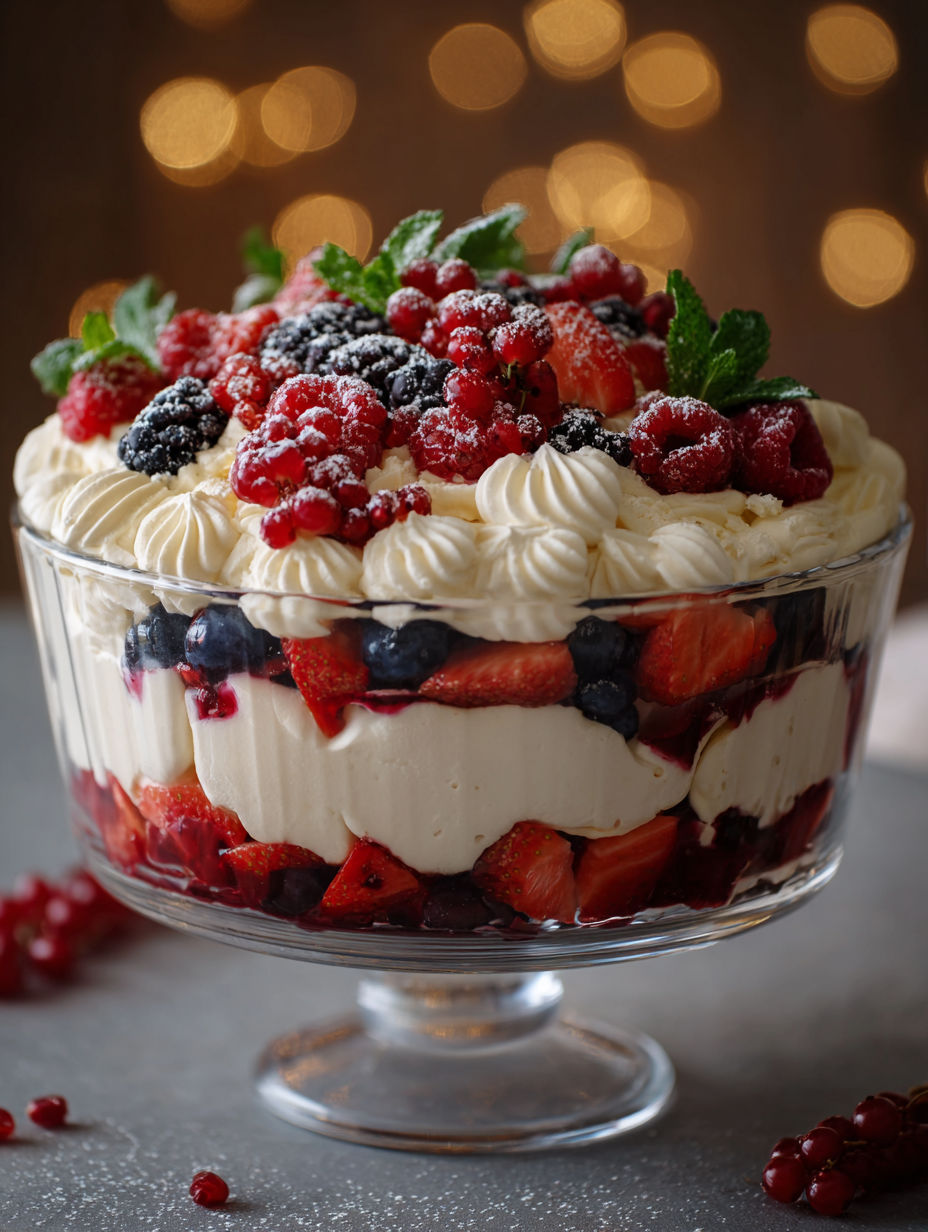 A Christmas Pavlova Trifle.