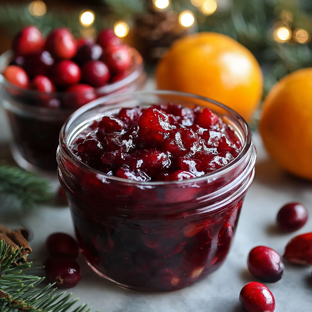 A crockpot filled with cranberry jam.