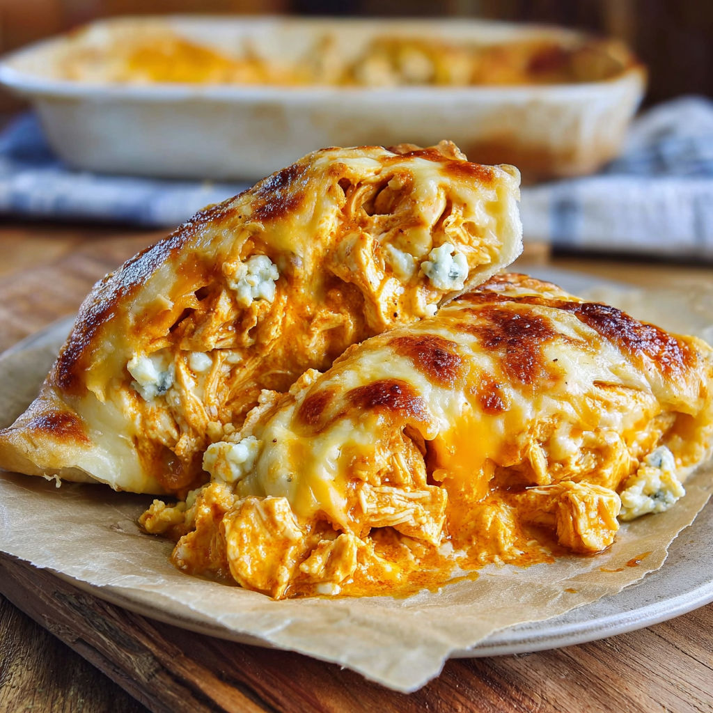 A plate of buffalo chicken.