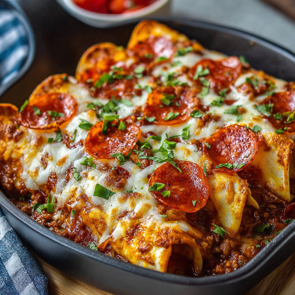 A pan of pizza with pepperoni and cheese.