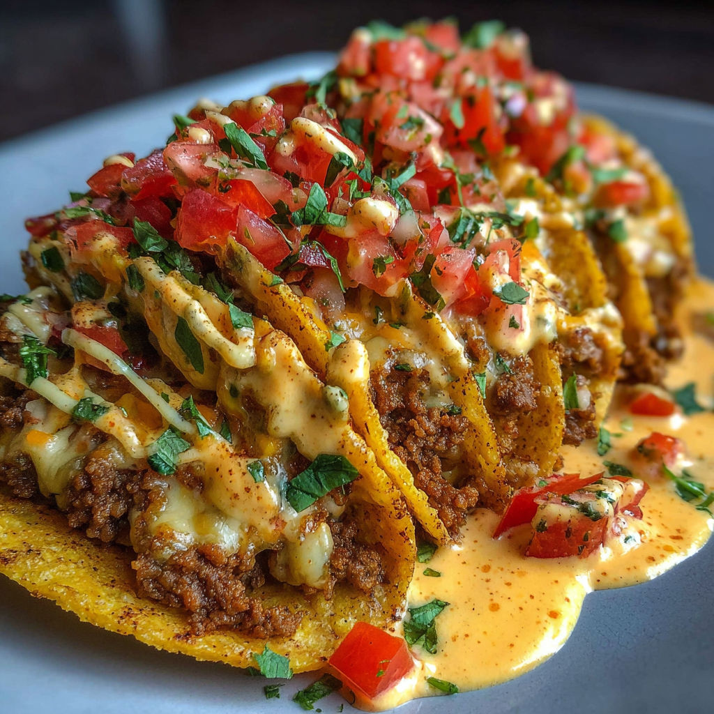 A plate of loaded nachos.