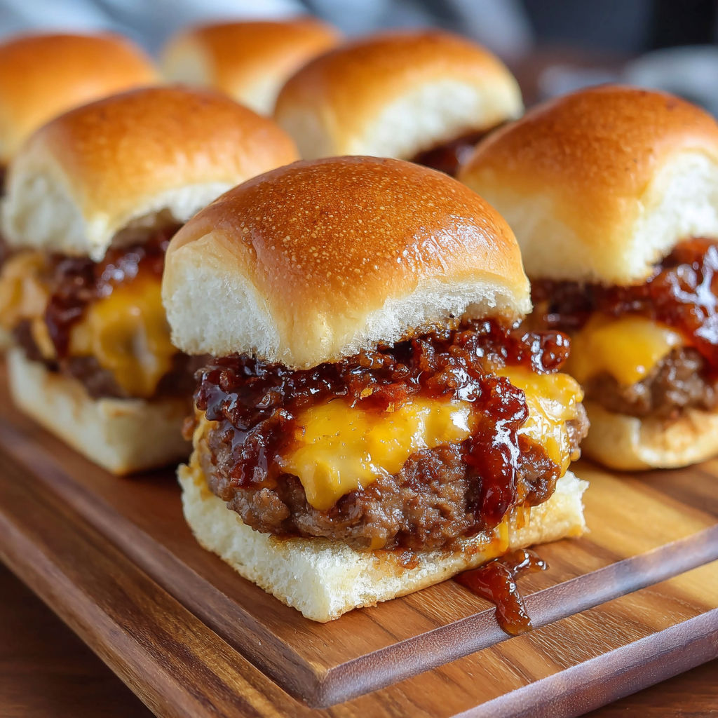 A plate of BBQ sandwiches.