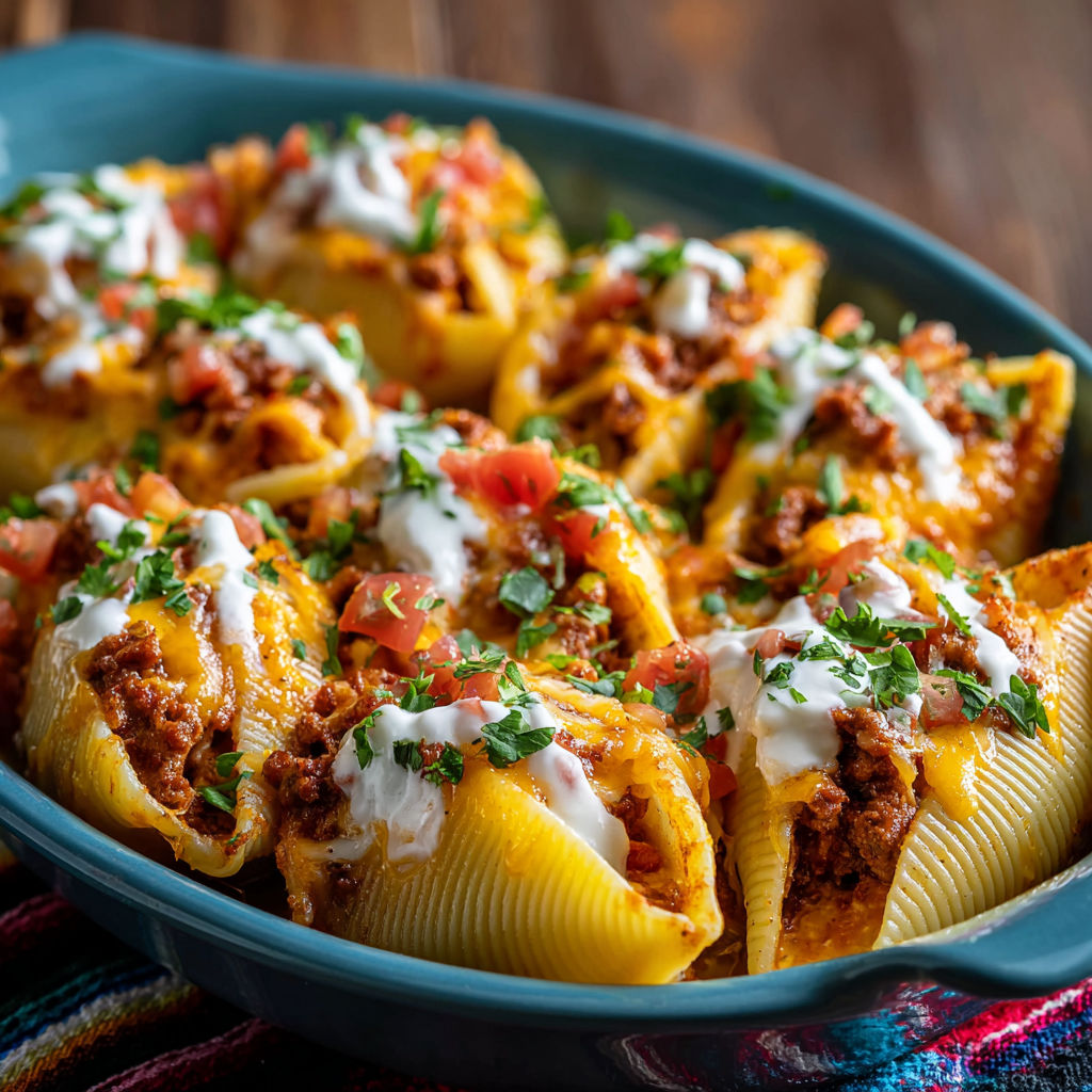 A bowl of creamy pasta.
