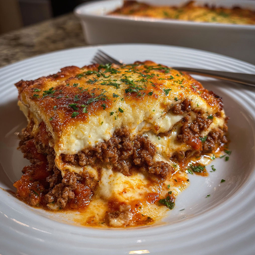 A plate of food with a fork on it.