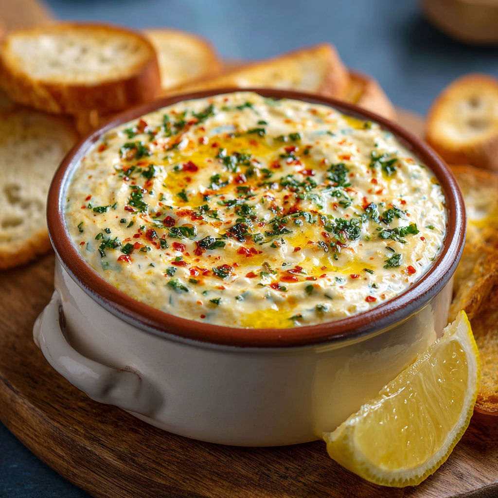 A bowl of ultimate hummus with a lemon wedge.