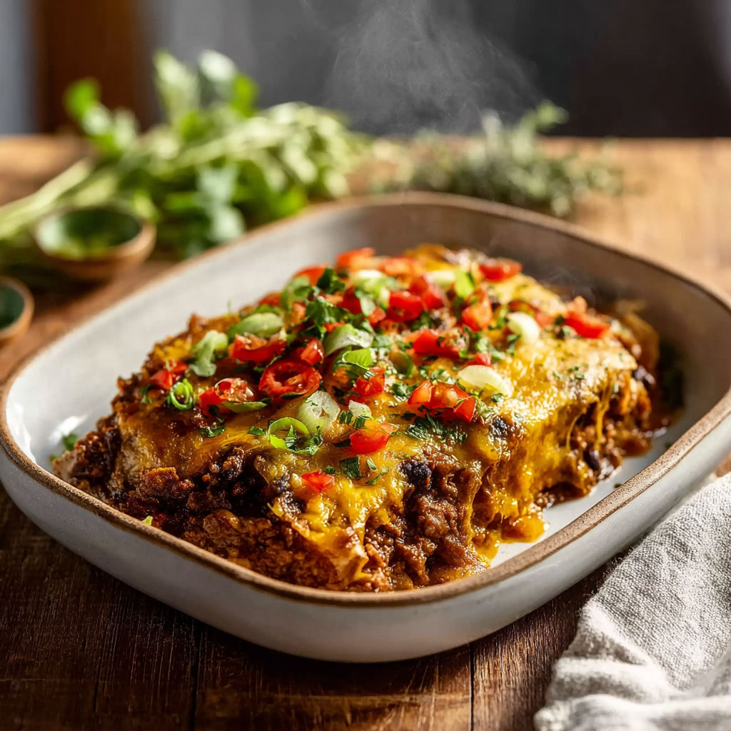 A beef dish with peppers and onions.