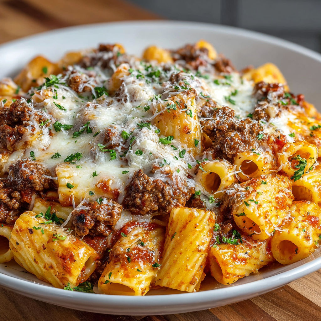 A plate of pasta with cheese on top.