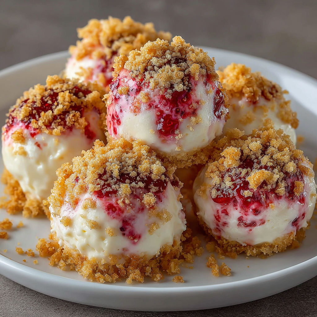 A plate of food with strawberry on top.