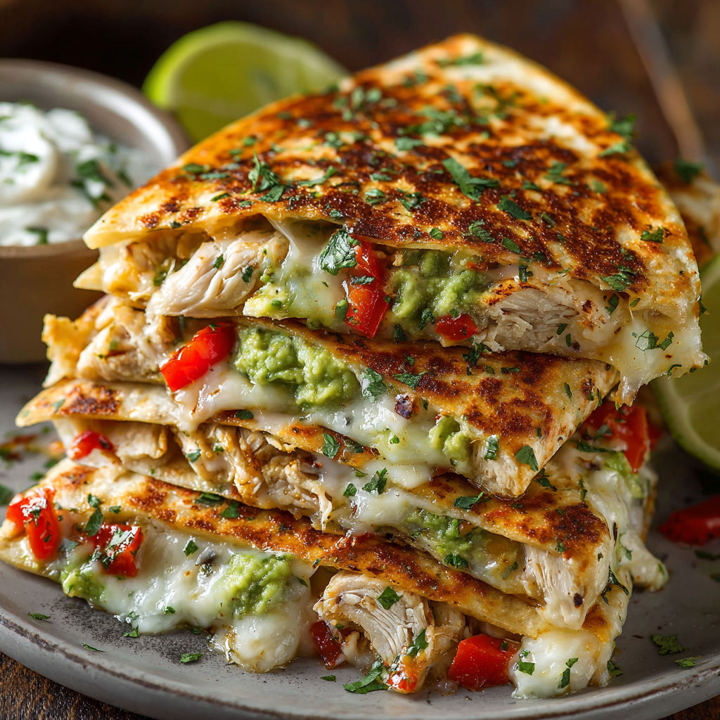 A stack of chicken sandwiches.