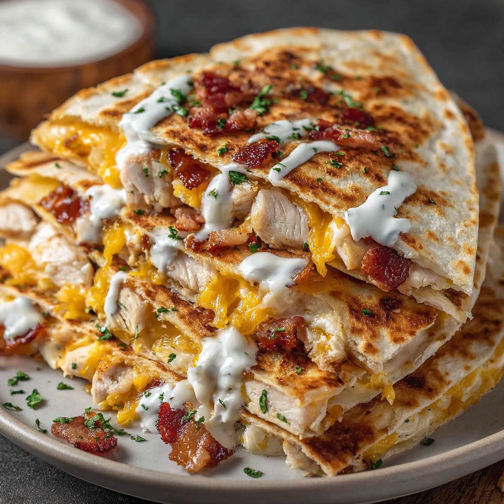 A stack of chicken sandwiches.