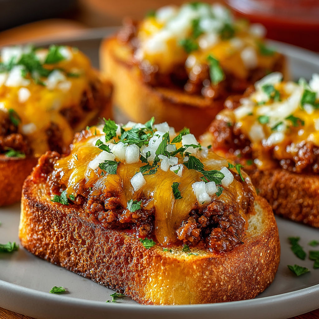 A plate of cheesy chili dogs.