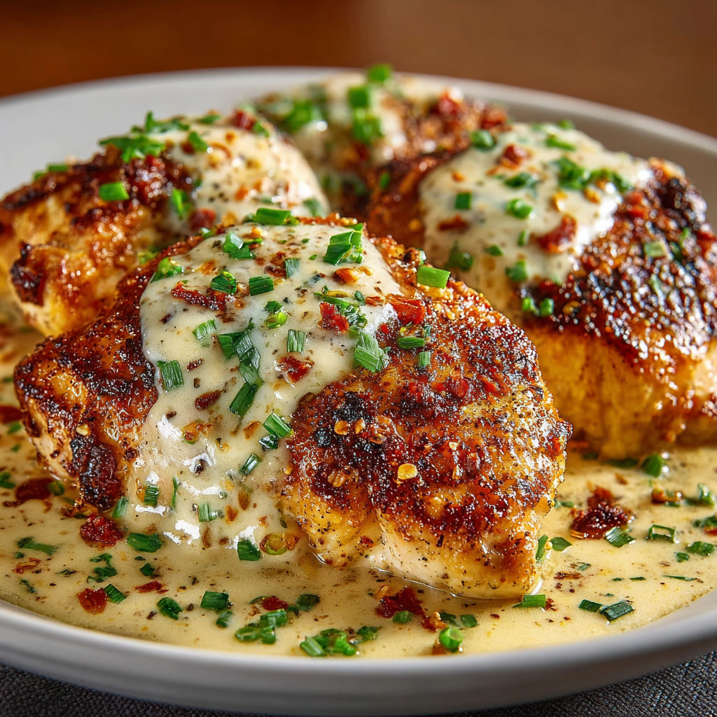 A plate of Texas chicken with cheese and sauce.