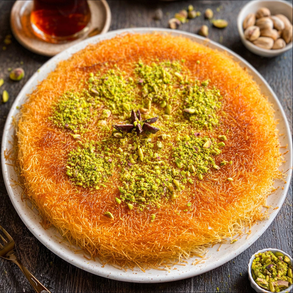 A plate of a dessert with a star shape on top.