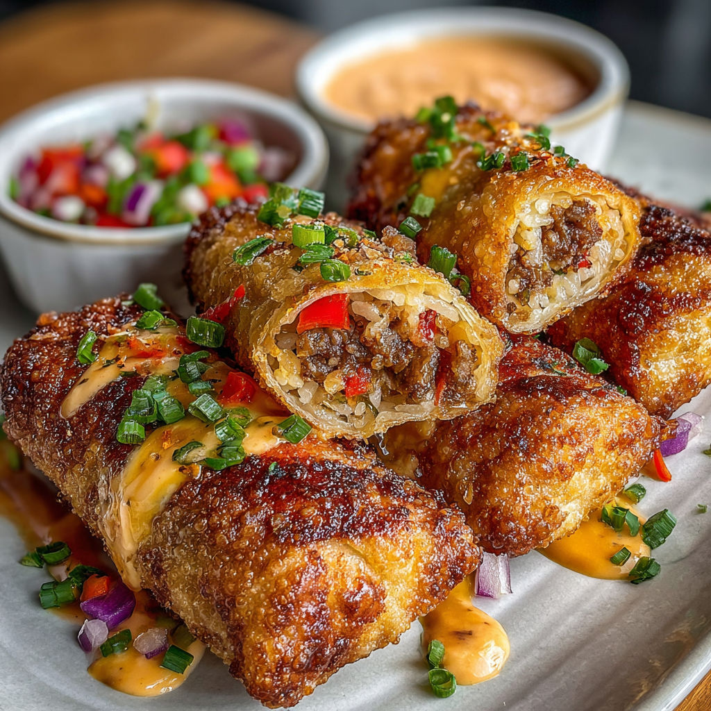 A plate of food with a sauce on it.