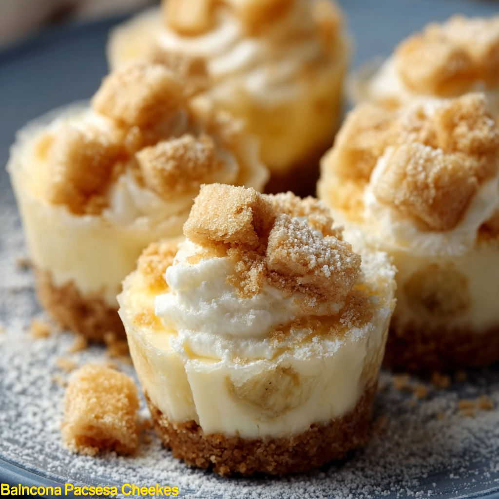 Banana pudding cheesecake bites on a plate.