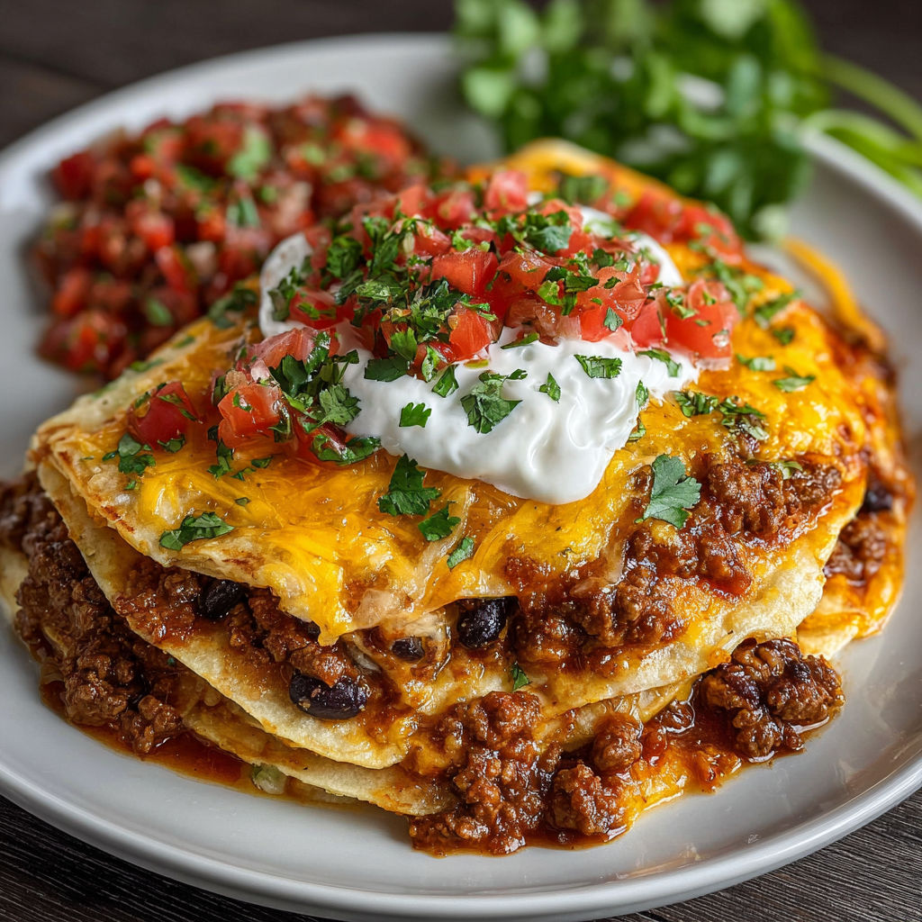 A plate of Mexican food with a burrito and beans.