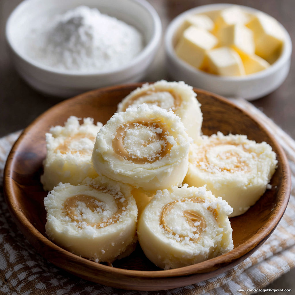 A plate of potato candy.