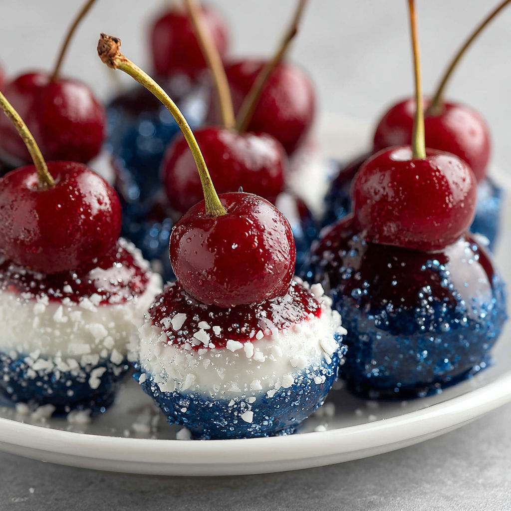 Cherries on a plate.