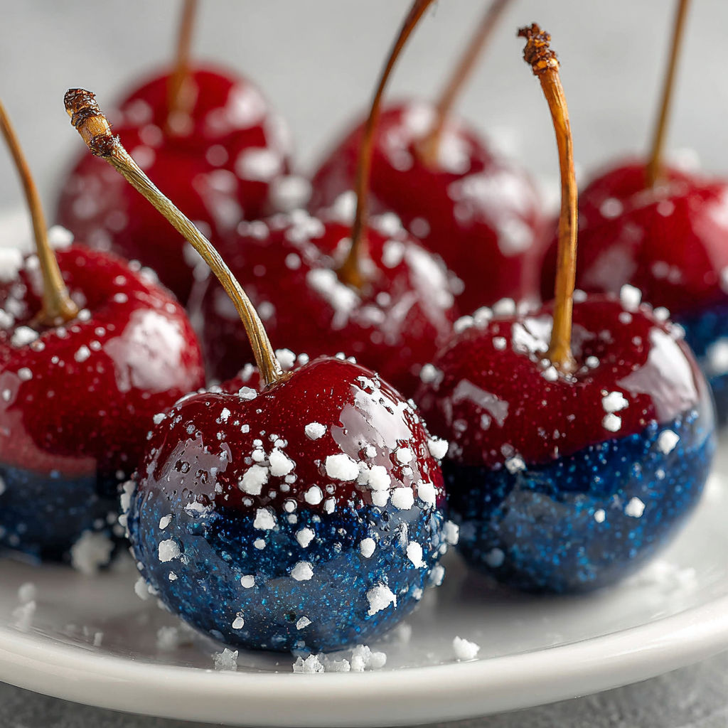 Cherries on a plate.