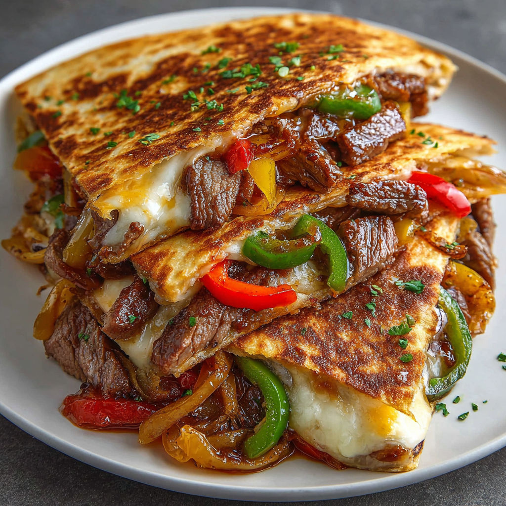 A plate of food with peppers on it.