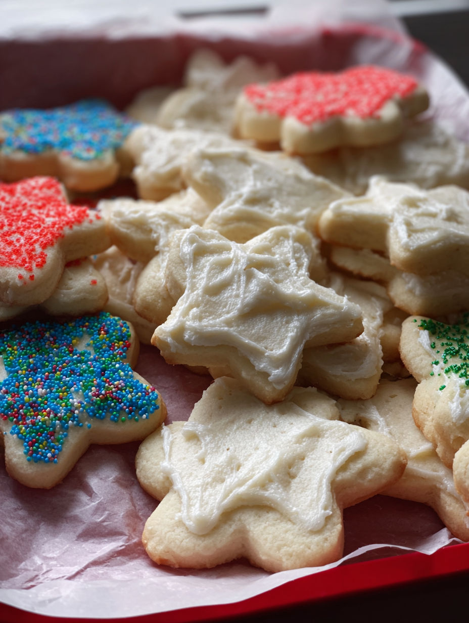 A plate of Urmacher sugar cookies.