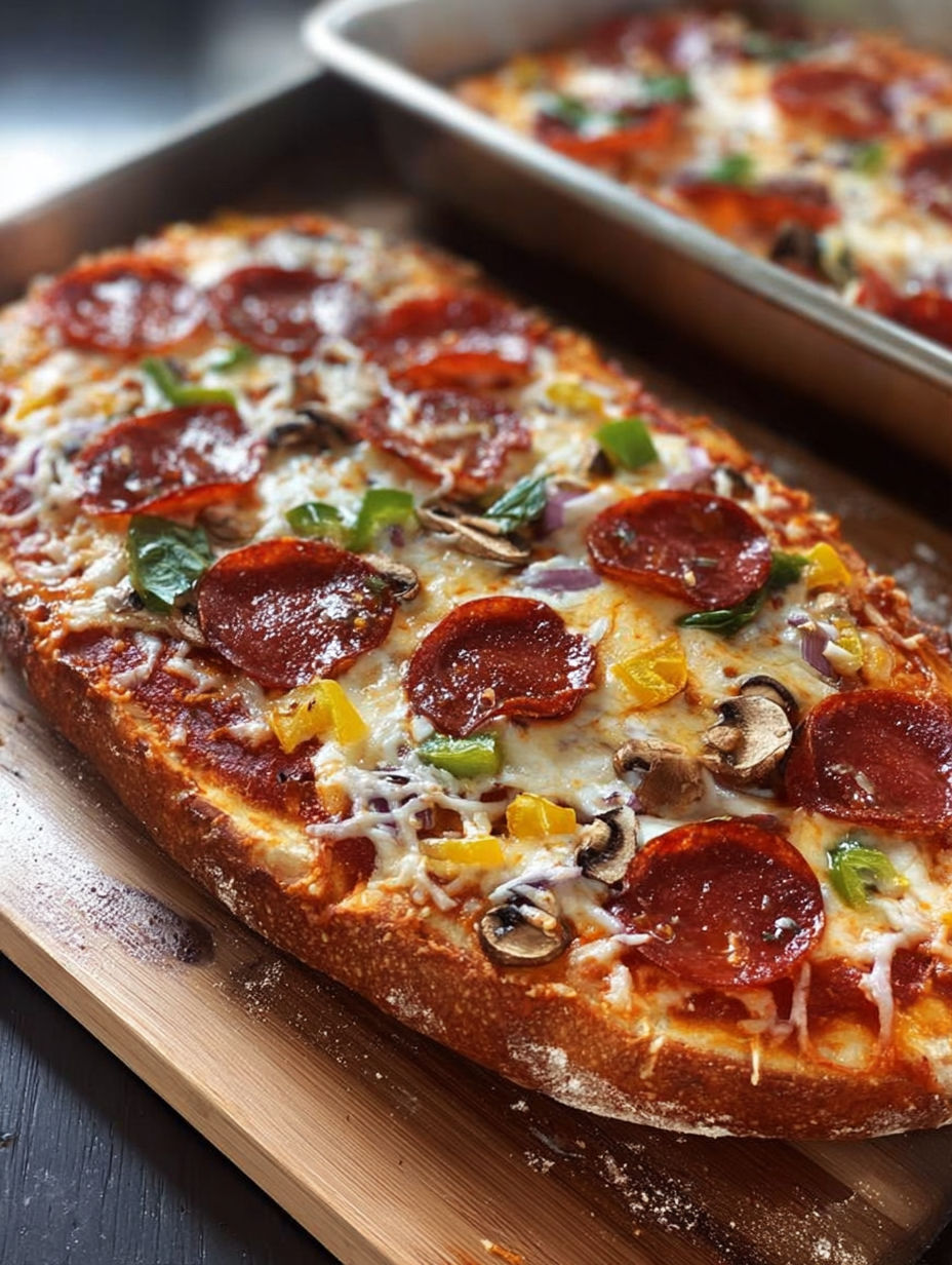 A pizza with pepperoni, cheese, and green pepper.