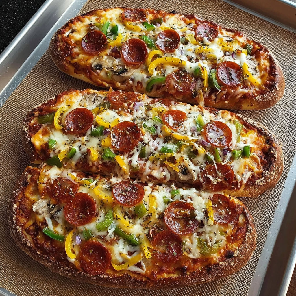 Two slices of pizza with pepperoni and green pepper.