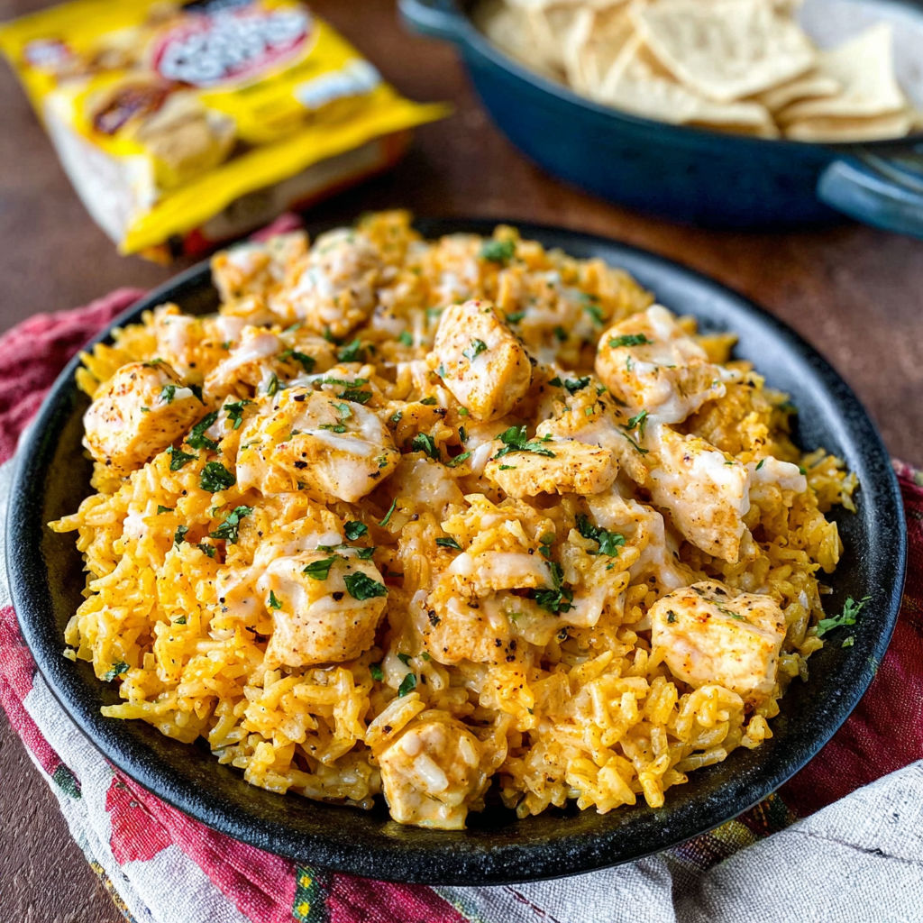 A bowl of Pollo Loco rice with chicken.