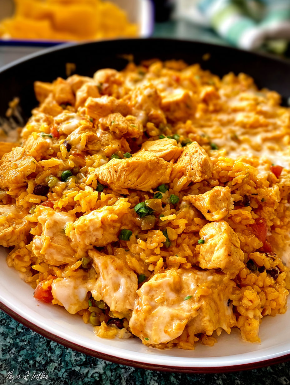 A plate of Pollo Loco with rice and chicken.