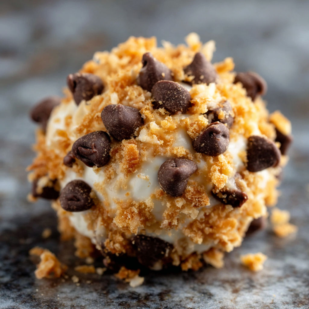 A chocolate covered ball of crumbs.